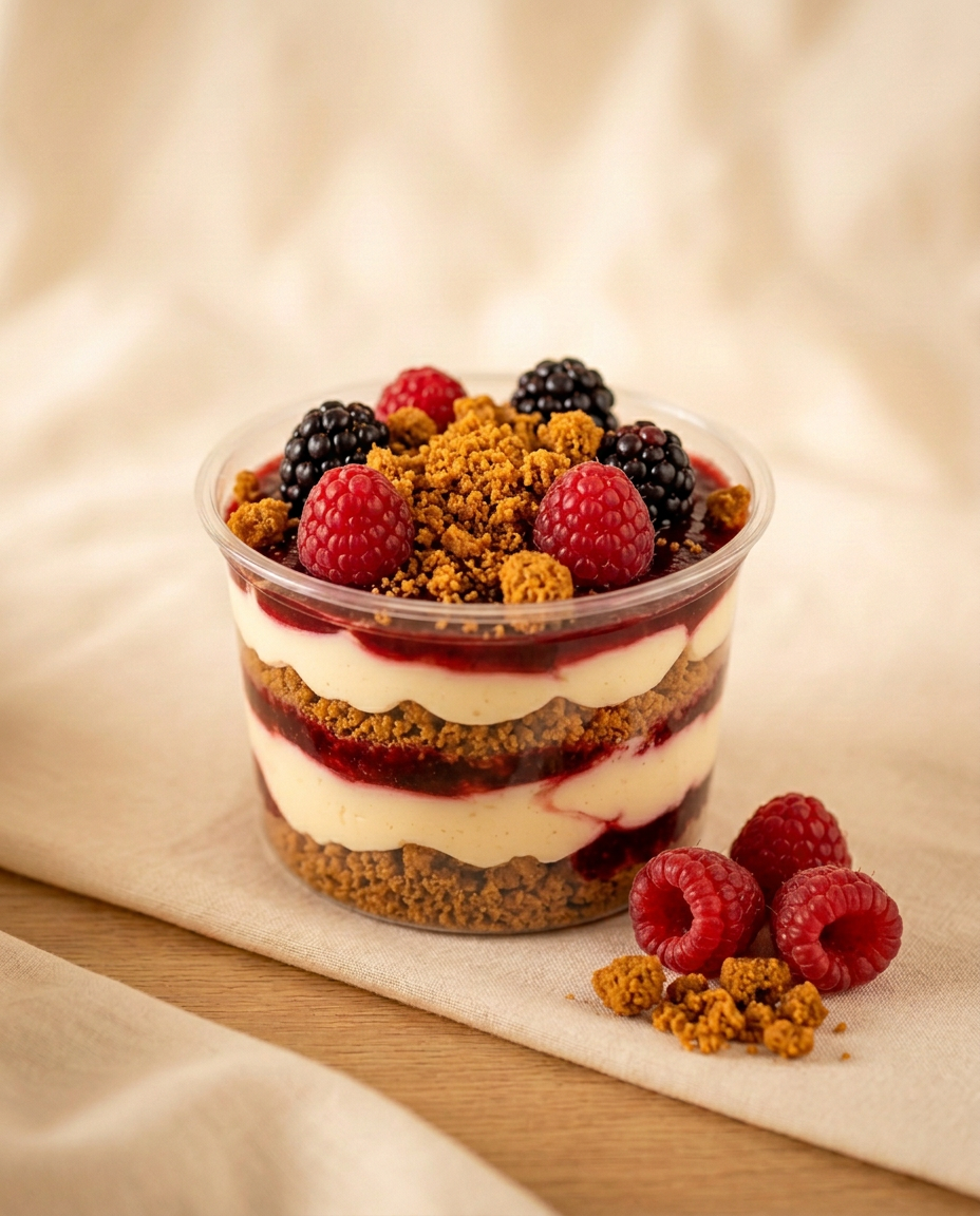 Tiramisu fruits rouges & spéculoos — création Dolcini